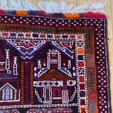 Vintage Rug 2' 9 x 5' Brown Tribal Hand Knotted Oriental Rug picture