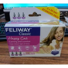 FELWAY Classc 3 x 30 Day Cat Calming REFILLS for Pheromone Diffuser .Exp 2027 picture