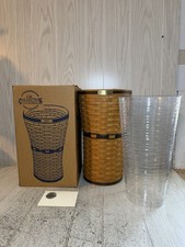LONGABERGER J.W. Collection 1994 Umbrella Basket w/ Protector Brochure Orig. Box picture