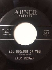RARE OHIO DOO-WOP 45/ LEON BROWN 
