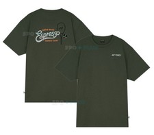 YONEX 26F/W Unisex Tennis T-Shirts Sports Casual Top Tee OverFit Khaki 265TS038U picture