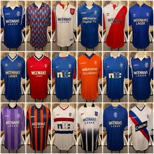 Rare Vintage Authentic Joblot Glasgow Rangers Football Shirts X18 L/XL Adidas picture