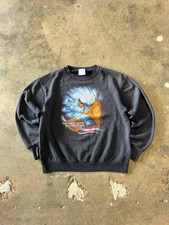 Harley-Davidson Vintage 90s Crewneck Motorcycle Y2K Grunge, Size M picture