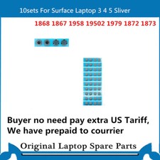 10sets For Surface Laptop 3 4 5 1868 1872 Rubber feet 1873 1979 1950 Sliver picture