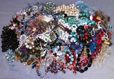 Great Lot  6 lbs  Most Vintage  Glass  Repair Jewelry  Mostly Beads  Many Colors picture