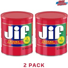 Jif Creamy Peanut Butter, 4 Pounds, 2 Pack picture