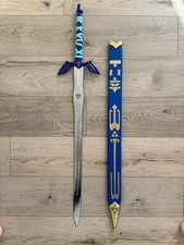 Handmade Replica Legend Of Zelda Master Sword High Carbon Steel Blade + Scabbard picture