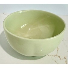 Vintage Green English Pottery Bowl | Three Footed Tripod Bowl | Made in England picture