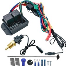 DIGITAL ADJUSTABLE ELECTRIC FAN CONTROLLER THERMOSTAT TEMP-ERATURE SWITCH WIRING picture