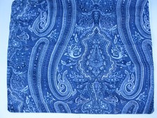 Ralph Lauren Pillow Sham Standard /Queen Blue&White Putney Paisley 25