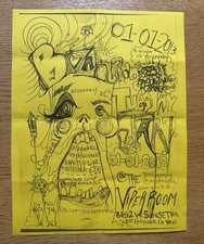 THE VIPER ROOM FLYER, Johnny Depp’s Club. New Years Day, 2013. RARE. picture