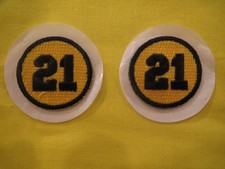 Roberto Clemente #21 / logos / set of set of 2 picture