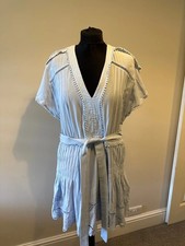 Reiss Light blue Gemina summer dress 14-16uk picture