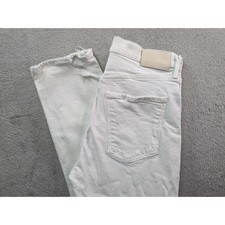 Citizens of Humanity Premium Vintage White Distressed Straight Leg Jeans 29 picture