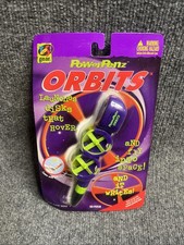 PowerPenz Vintage New 1998 YES ORBITS Flying Disk Toy Pen Purple/Green picture
