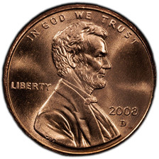 2008-D Mint State Lincoln Memorial Cent 1C picture