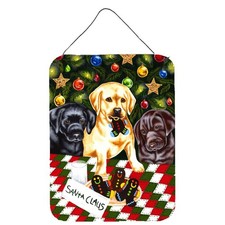 Caroline's Treasures AMB1314DS1216 Santa's Helpers Labrador 12x16 Metal Sign picture