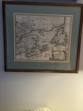 Antique Map of Newfoundland  & Nova Scotia, Canada by Emanuel Bowen (1744) picture