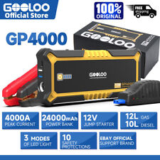 GOOLOO GP4000 4000A Jump Starter Power Bank Car Battery 24000mAh 12V Jump Box US picture