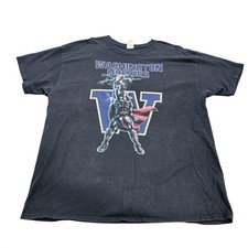 Washington Huskies Shirt Mens XL Black NCAA Football Gildan Superhero Tee picture
