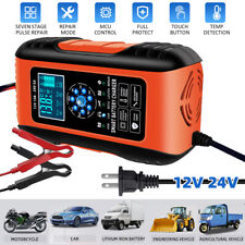12/24V Car Automatic Battery Charger AGM GEL Intelligent Pulse Repair Starter US picture
