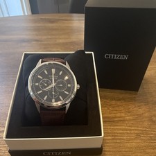 Citizen Corso BU2070-12L Men’s Eco-Drive Blue Dial Leather Watch NEW picture