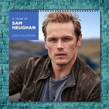 Sam Heughan 2027 Wall Calendar 12 Month Celebrity Photo Fan Collectible picture