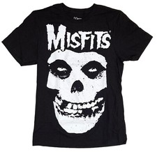 Misfits Rock Band Classic Skull Logo Men's Black T-Shirt New picture