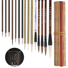 15 PCS Chinese Painting Brush Set Soft Hair Art Brushes for Sumi-e Calligraphy picture