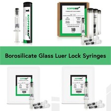 Kopperko 1ml Borosilicate Glass Syringes - Luer Lock, Glue Syringes, Leak Free picture