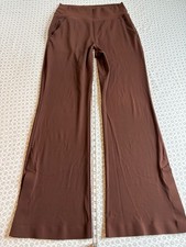 Athleta Small Venice High Rise Wide Leg Pant Nocturnal Brown Athlesure Travel picture