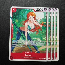 4x Nami OP01-016 Alt Art ST31 - One Piece TCG English Playset Near Mint picture