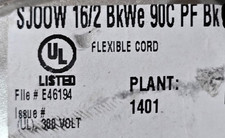 Southwire 16/2C Royal SJOOW 300V 90C CPE Portable Power Cable Cord Black /25ft picture
