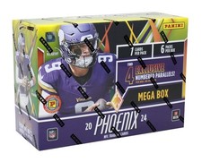 2024 PANINI PHOENIX FOOTBALL INTERNATIONAL HOBBY MEGA BOX BLOWOUT CARDS picture