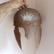 ANCIENT ROMAN LEGIONARY IRON AND BRONZE CROWN ATTACHEMENT HELMET OLD  ARTIFACT picture