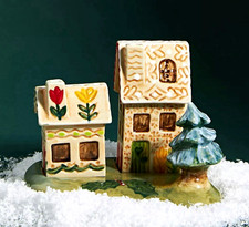 NEW Anthropologie Nathalie Lete Cottage Salt & Pepper Shakers picture