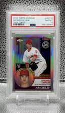 SHOHEI OHTANI 2018 Topps Chrome - 1983 Topps Refractor RC Rookie PSA 8 picture