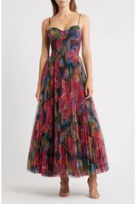 NEW, Hutch Smocked Tulle Gown in Multi Sz M #MD2558 picture
