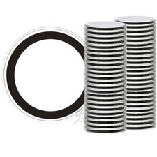 Air-Tite 50pcs 39mm Black Ring 1oz Silver Round Protective Coin Holder Cases picture