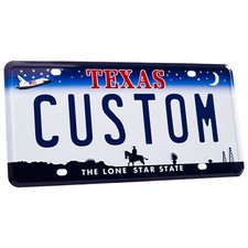 Personalized Texas Shuttle License Plate - Embossed Aluminum & Custom Lettering picture