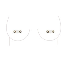 Non-Piercing Fake Nipple Ball Magnetic Barbell Stud Faux Piercing Body Jewelry picture