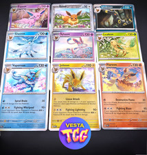 Pokemon TCG Eevee Set Prismatic Evolutions Eevee Collection All Holo Near Mint picture