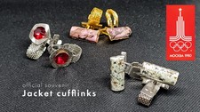 3 set Jacket Cufflinks Official souvenir for MOSKOW OLYMPIC 1980 picture