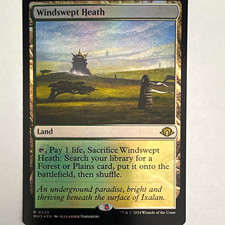 Wizards of the Coast MTG Windswept Heath MH3 Rare EN Foil Land 235 picture