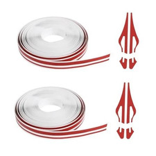2X 32Feet Vinyl Pinstriping Pin Stripe Double Line Car Tape Decal Sticker 1/6