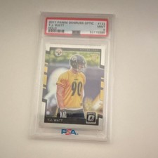 Panini 2017 Donruss Optic Rookies T.J. Watt Steelers #122 Holo Prizm RC picture