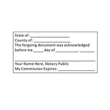 Trodat 4926 Notary Stamp - Custom Self-Inking Acknowledgment - Choose Color picture