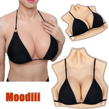 Silicone Breast Forms C-G Cup Breast Plates Fake Boobs Crossdresser Drag Queen picture
