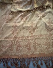 Vintage Italian Baroque Style Damask Credenza Scarf Table Runner - 100