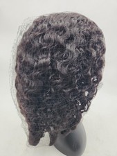 ISEE HAIR Wig Human Hair 20-inch Burnese Curl Wig - Drawstring 180% Density picture